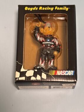 Kevin Harvick Boyds Racing Family Bear NASCAR Christmas Ornament 2004 New